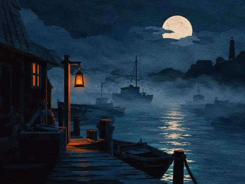 心跳加速的一夜主题插画